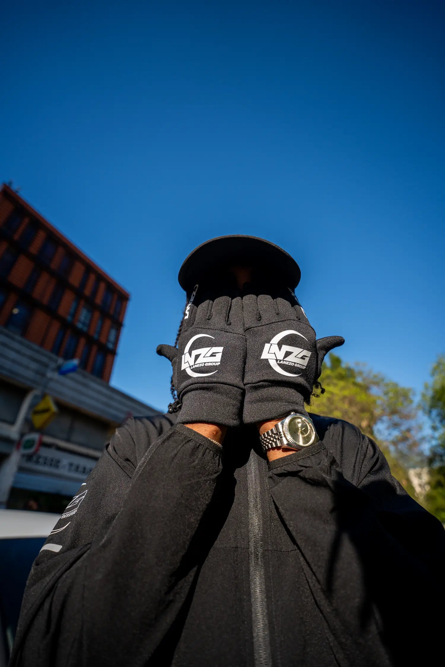 Gants Signature Lanezo — Noir